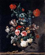 Flowers in a Stone Vase